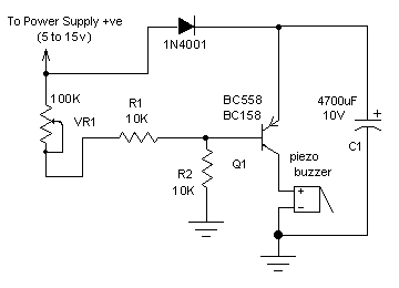 Power Supply Failure Alarm Circuit Diagram - Power Supply Failure Alarm - Power Supply Failure Alarm Circuit Diagram